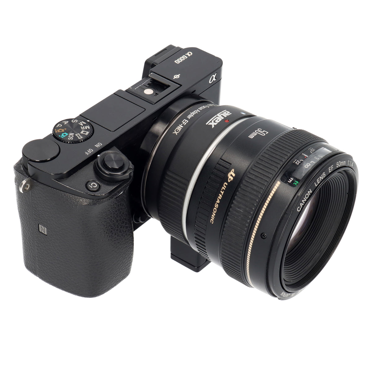 Objektivadapter AF Autofokus Canon EF/EF-S-Objektiv auf Sony E-Mount-Kamera EF-NEX II