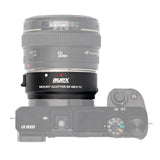 Highspeed Objektivadapter Canon EF an Sony E-Mount Dual Autofokus Phasenerkennung EF-NEX IV