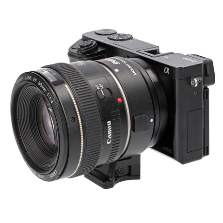 Highspeed Objektivadapter Canon EF an Sony E-Mount Dual Autofokus Phasenerkennung EF-NEX IV