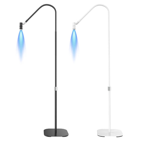 UV-Lash-Lampe Beauty Light 360° Touch-Dimmung 5 Lichtstufen Fußschalter Brille