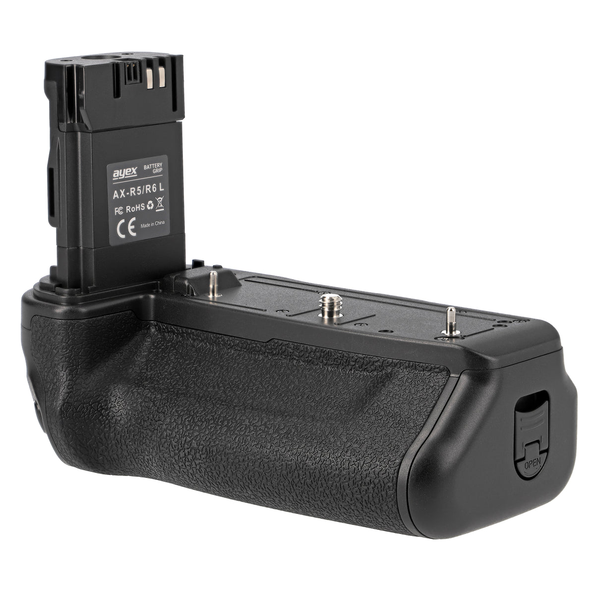 Batteriegriff für Canon EOS R5 R6 R6 Mark II wie BG-R10 Inkl. Timer-Fernauslöser + 2x LP-E6NH Akkus