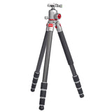 JUSINO Leichtes Karbon Fotostativ mit Kugelkopf Stativ bis 138cm 12kg AF-254C FGS-36