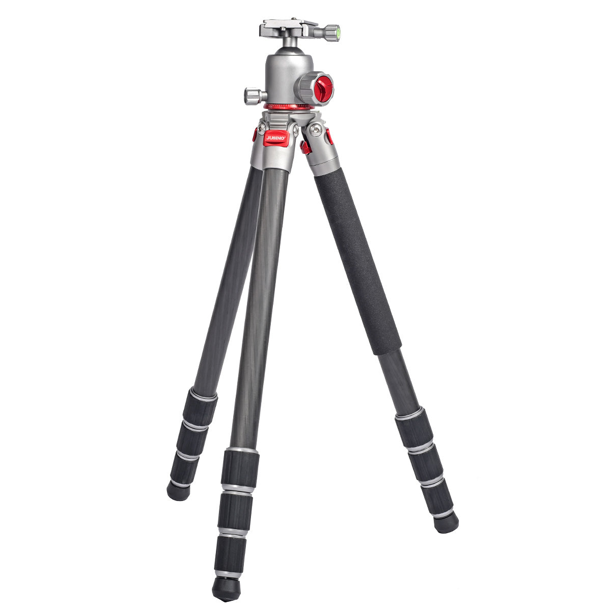 JUSINO Leichtes Karbon Fotostativ mit Kugelkopf Stativ bis 138cm 12kg AF-254C FGS-36
