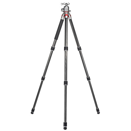 JUSINO Leichtes Karbon Fotostativ mit Kugelkopf Stativ bis 130cm 15kg AF-284C FGS-36