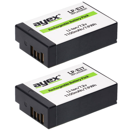 Batteriegriff Set für Canon EOS 800D 77D 9000D Kiss X9i Rebel T9i + 2x LP-E17 Akku + 1x USB Dual Ladegerät