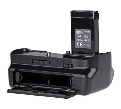 Batteriegriff Set für Canon EOS 100D + IR-Fernauslöser + 2x LP-E12 Akku + 1x USB Dual Ladegerät wie BG-100DH