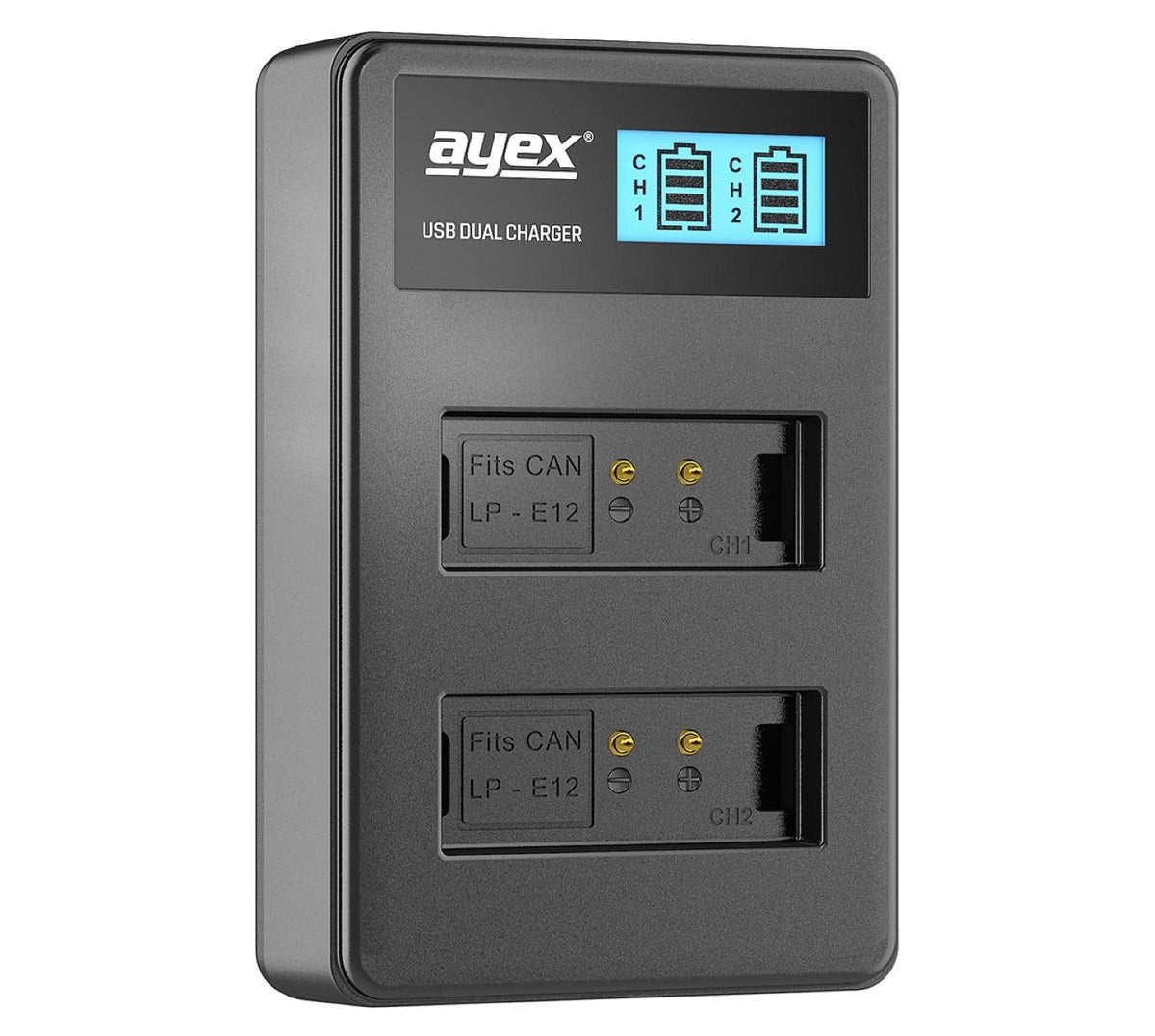 Batteriegriff Set für Canon EOS 100D + IR-Fernauslöser + 2x LP-E12 Akku + 1x USB Dual Ladegerät wie BG-100DH