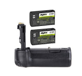 Batteriegriff Set für Canon EOS 6D + 2x LP-E6N Akkus