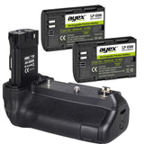 Batteriegriff Set für Canon EOS R Ra Handgriff mit Ladefunktion + 2x LP-E6N Akkus Inkl. USB-C Netzteil