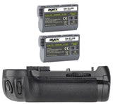 Batteriegriff Set für Nikon D600 D610 wie MB-D14 + 2x EN-EL15B Akku