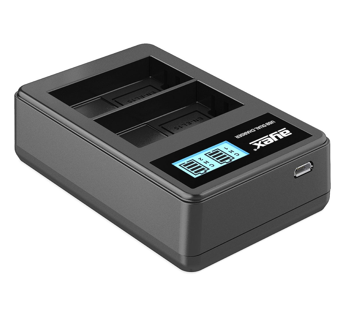 Batteriegriff Set für Nikon D850 wie MB-D18 + 2x EN-EL15B Akku + 1x USB Dual Ladegerät