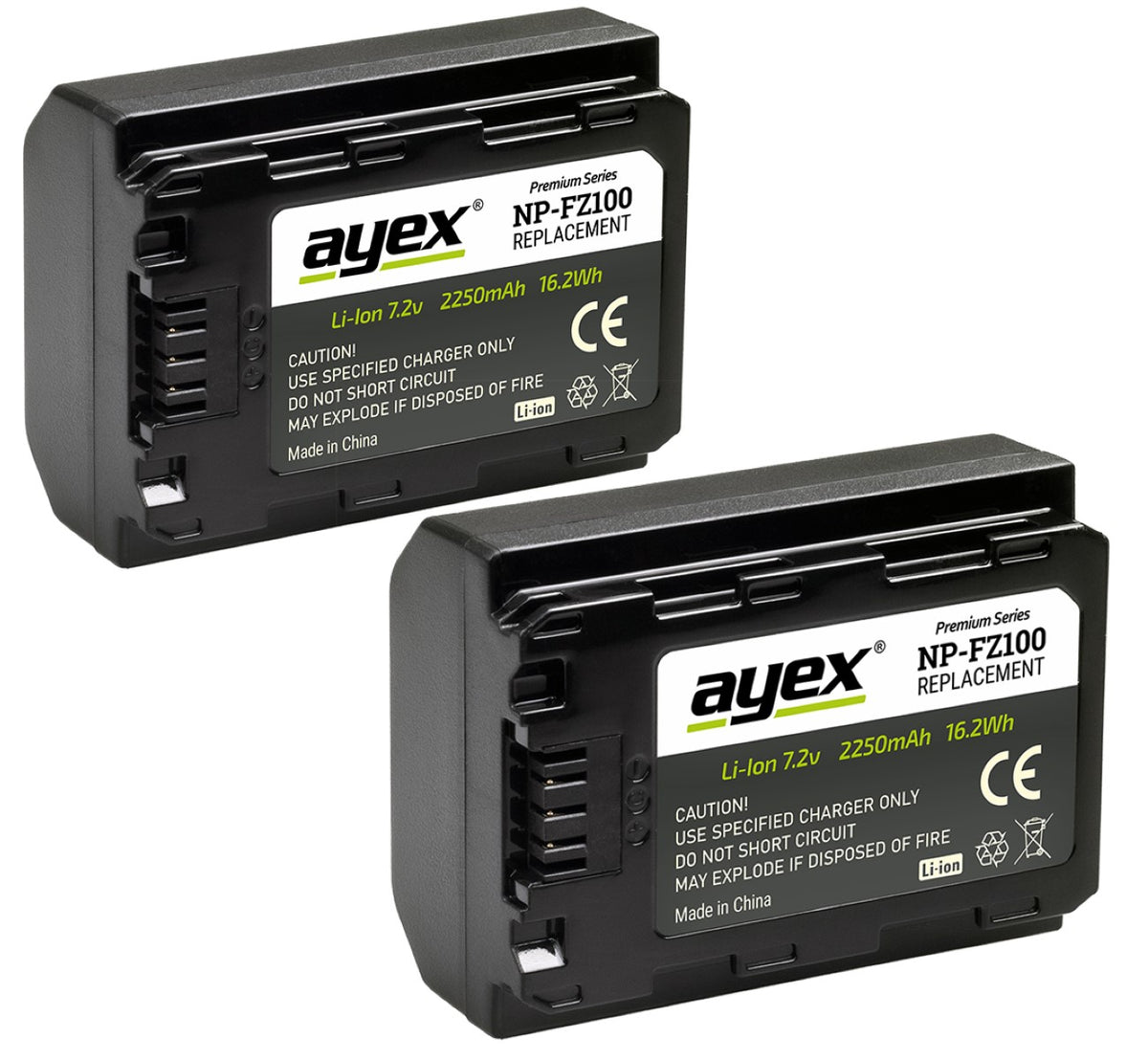 Meike Batteriegriff Set MK-A6600 Pro Batteriegriff und Fernauslöser für Sony A6600 + 2x ayex NP-FZ100 Akku