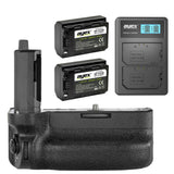 Batteriegriff Set für Sony Alpha 1 a7RIV a7SIII a7IV a9II + 2x NP-FZ100 Akku + 1x USB Dual-Ladegerät wie VG-C4EM