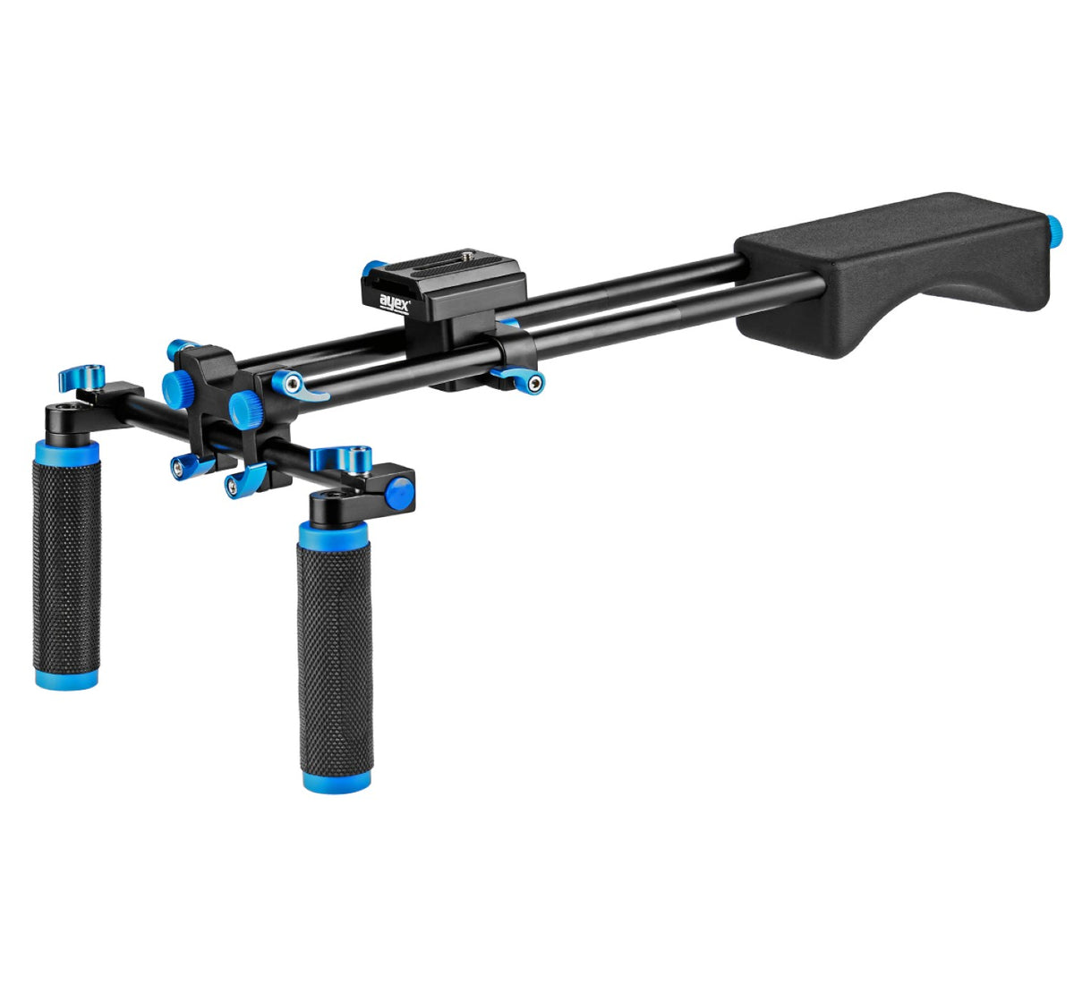 ayex D2-B Schulterstativ DSLR Rig mit verstellbarer Basisplatte