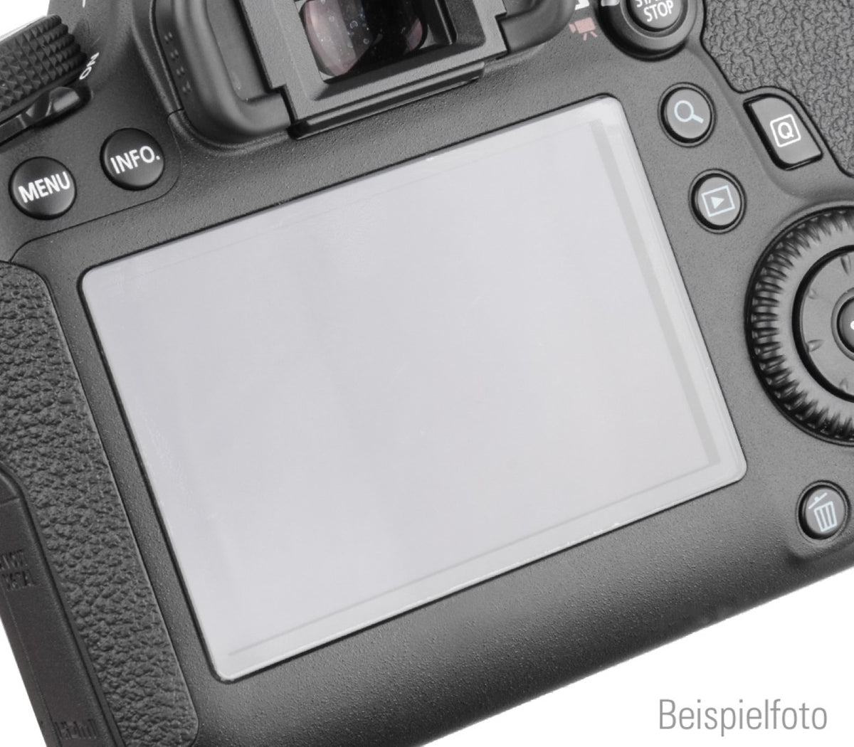 Displayschutz für Canon EOS 650D selbsthaftendes Echtglas