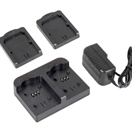 ayex Doppel-Ladegerät Twin Charger mit 2 Ladeschalen für Nikon EN-EL15 Akkus