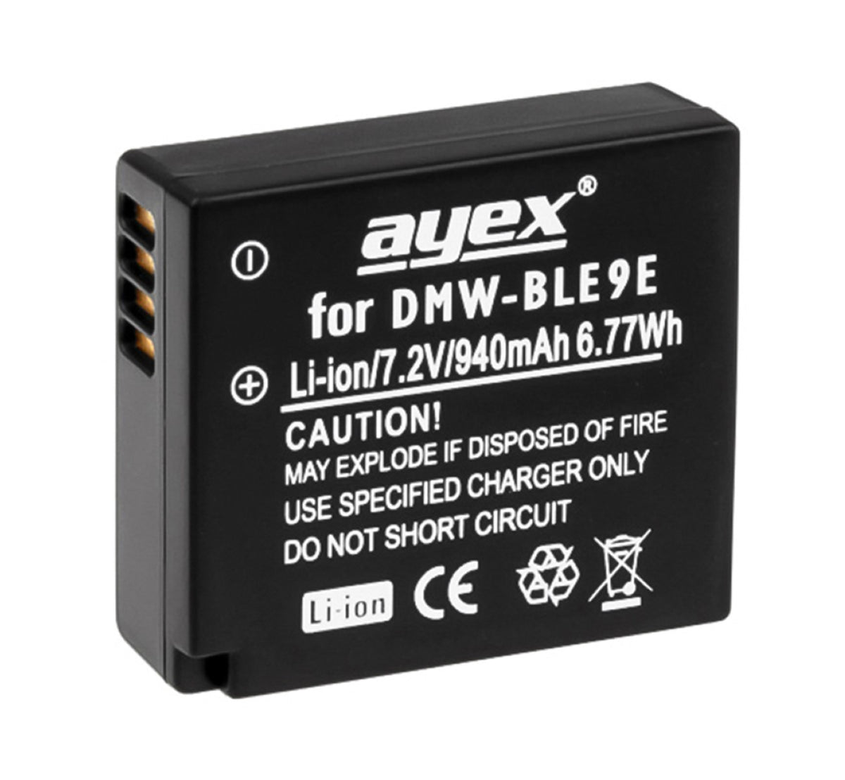 DMW-BLE9E Akku Passend für zB. Panasonic Lumix DMC-GF DMC-S6 DMC-GF3CW