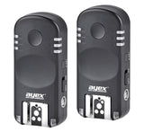 ayex Funk Blitzauslöser und Kamera-Fernauslöser für Canon EOS und Powershot, Blitz- & Kameraauslöser Set mit 2 Transceivern AX-BA1