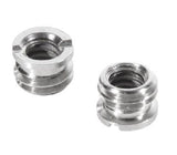Gewindeadapter 2 Stück wandelt 1/4" Gewinde zu 3/8" Gewinde für Kamera & Stativ geeignet