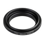 Retroadapter für Sony NEX E-Mount 52mm Umkehrring Reversering Makroadapter