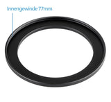 Step Up Ring 52mm-77mm Reduzierring Adapterring Universal passend