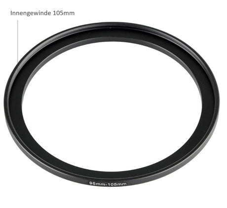 Step Up Ring 95mm-105mm Reduzierring Adapterring Universal passend