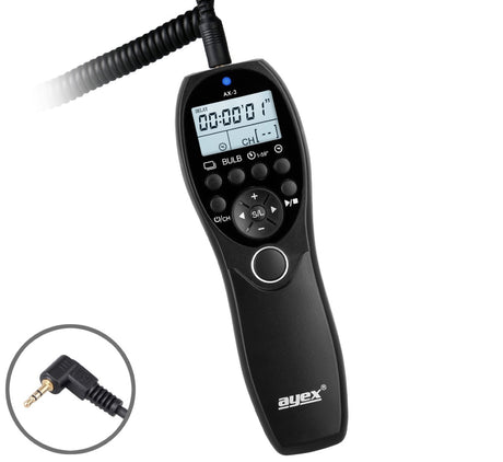 Timer Fernauslöser AX-3 E3 Canon EOS R R6 RP 90D 2000D 850D M6 Intervallauslöser Timelapse Bulb Serienaufnahme