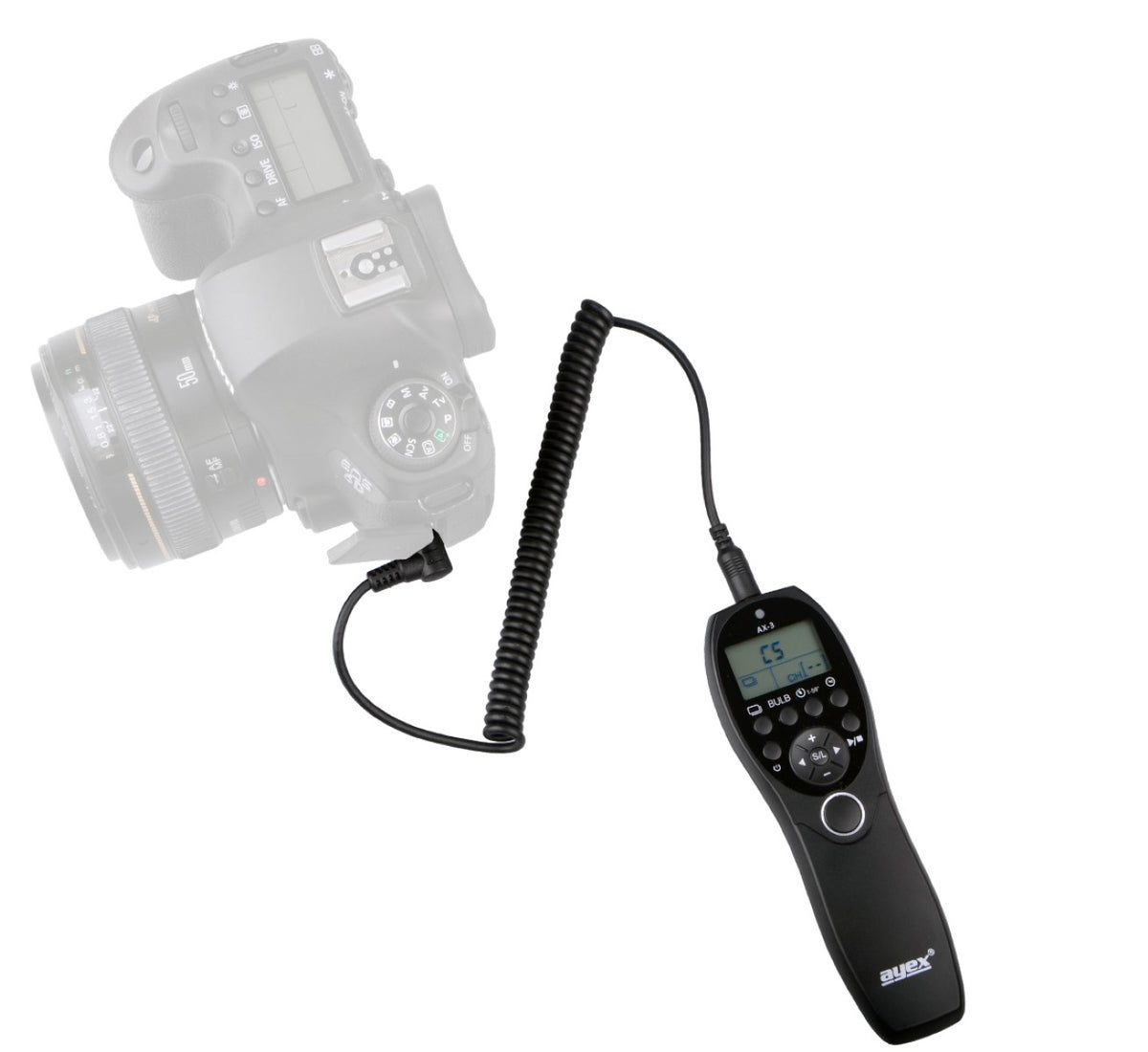 Timer-Fernauslöser AX-3 N3 Canon EOS R5 7D 7DII 6D 6D Mark II 50D 5DII 5DIII 5D Intervallauslöser Timelapse Bulb Serienaufnahme