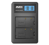 ayex Power Set mit 2x DMW-BLF19E Akku für Panasonic + 1x USB Dual Ladegerät