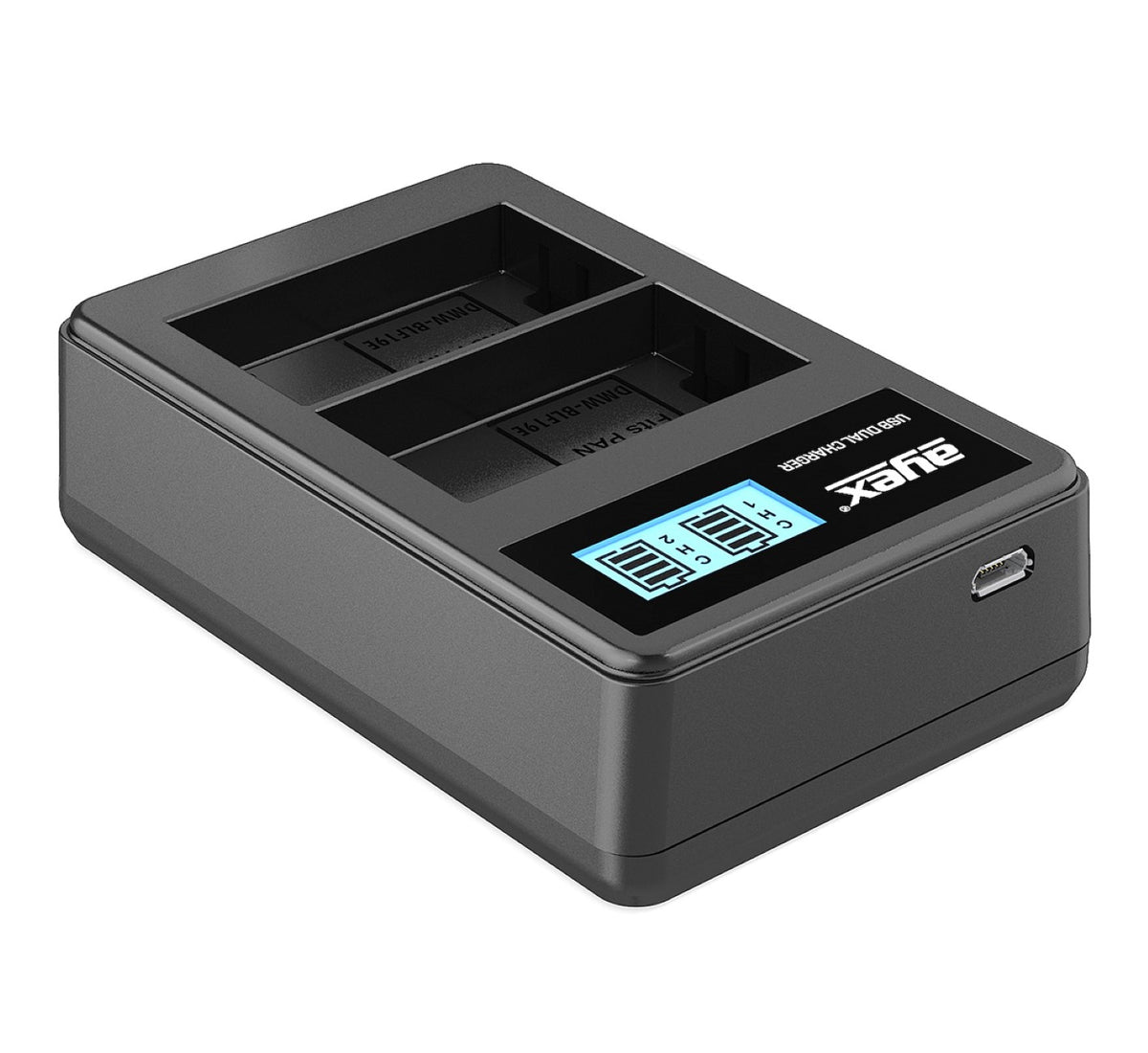 ayex Power Set mit 2x DMW-BLF19E Akku für Panasonic + 1x USB Dual Ladegerät