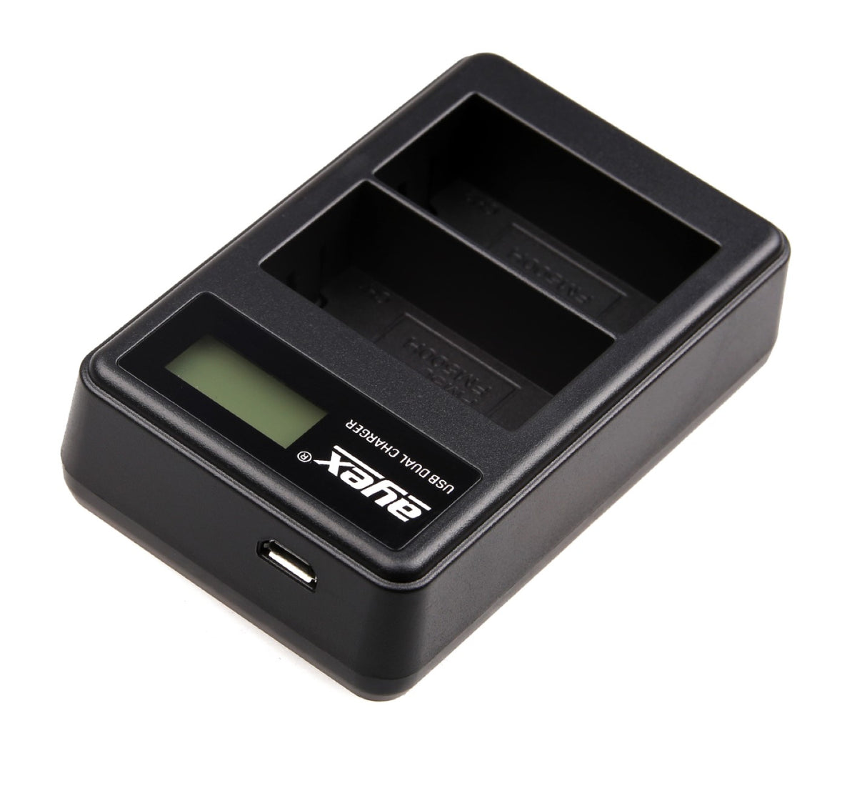 USB Dual Ladegerät für Sony NP-F550 NP-FM550H NP-FM50 Akkus beleuchtetes Display Ladestandanzeige