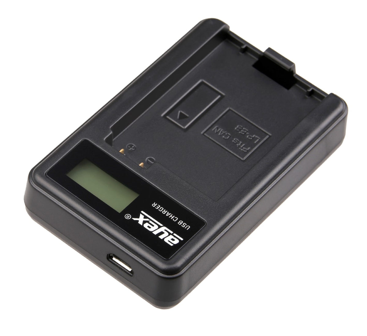 USB Ladegerät für Canon LP-E8 Akkus beleuchtetes Display Ladestandanzeige