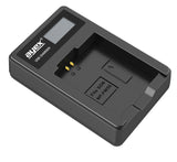 USB Ladegerät für Sony NP-FW50 Akkus beleuchtetes Display Ladestandanzeige