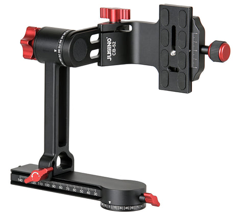 JUSINO Gimbal schwenkbarer Stativkopf für große Objektive inkl. gepolsterter Tasche CB-52