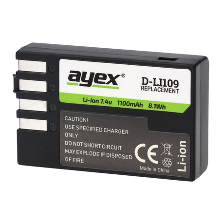 D-Li109 Akku für zB Pentax K-S2 K-S1 K-500 K-50 K-30 K-R 100% kompatibel langlebig zuverlässig