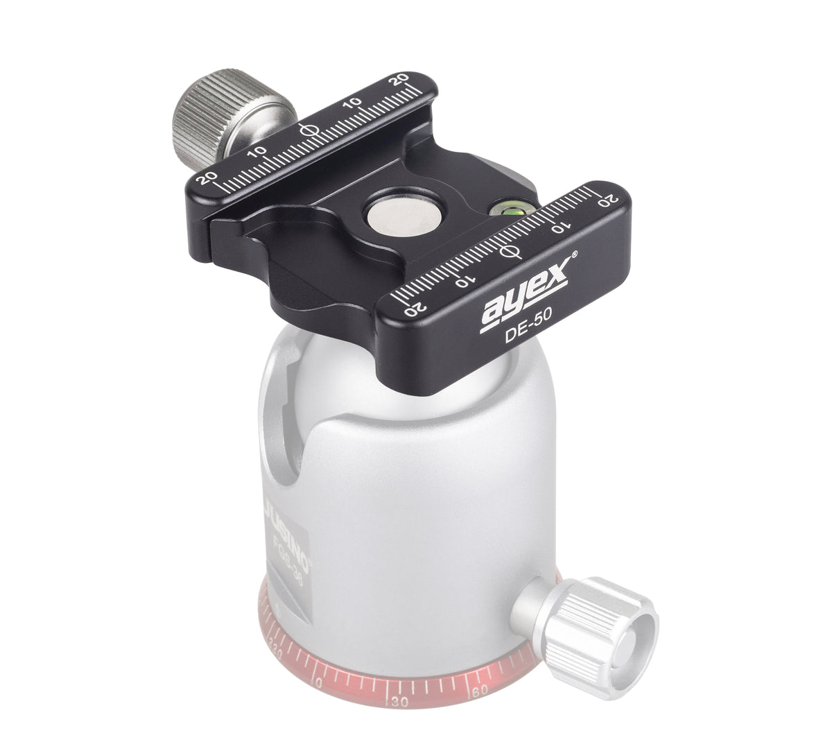 Universale QR-Klemme Schnellspannklemme 3/8 Zoll mit 1/4 Zoll Adapter Arca-Swiss für Stative, Köpfe & Einbeinstative