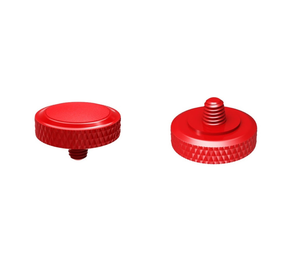 Deluxe Soft Release Button Kupfer & Silikon Rot Inklusive 2 Gummiringe