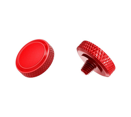 Deluxe Soft Release Button Kupfer & Silikon Rot Inklusive 2 Gummiringe