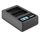 Batteriegriff Set für Nikon D750 wie MB-D16 + 2x EN-EL15B Akku + 1x USB Dual Ladegerät