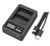 Batteriegriff Set für Nikon D750 wie MB-D16 + 2x EN-EL15B Akku + 1x USB Dual Ladegerät