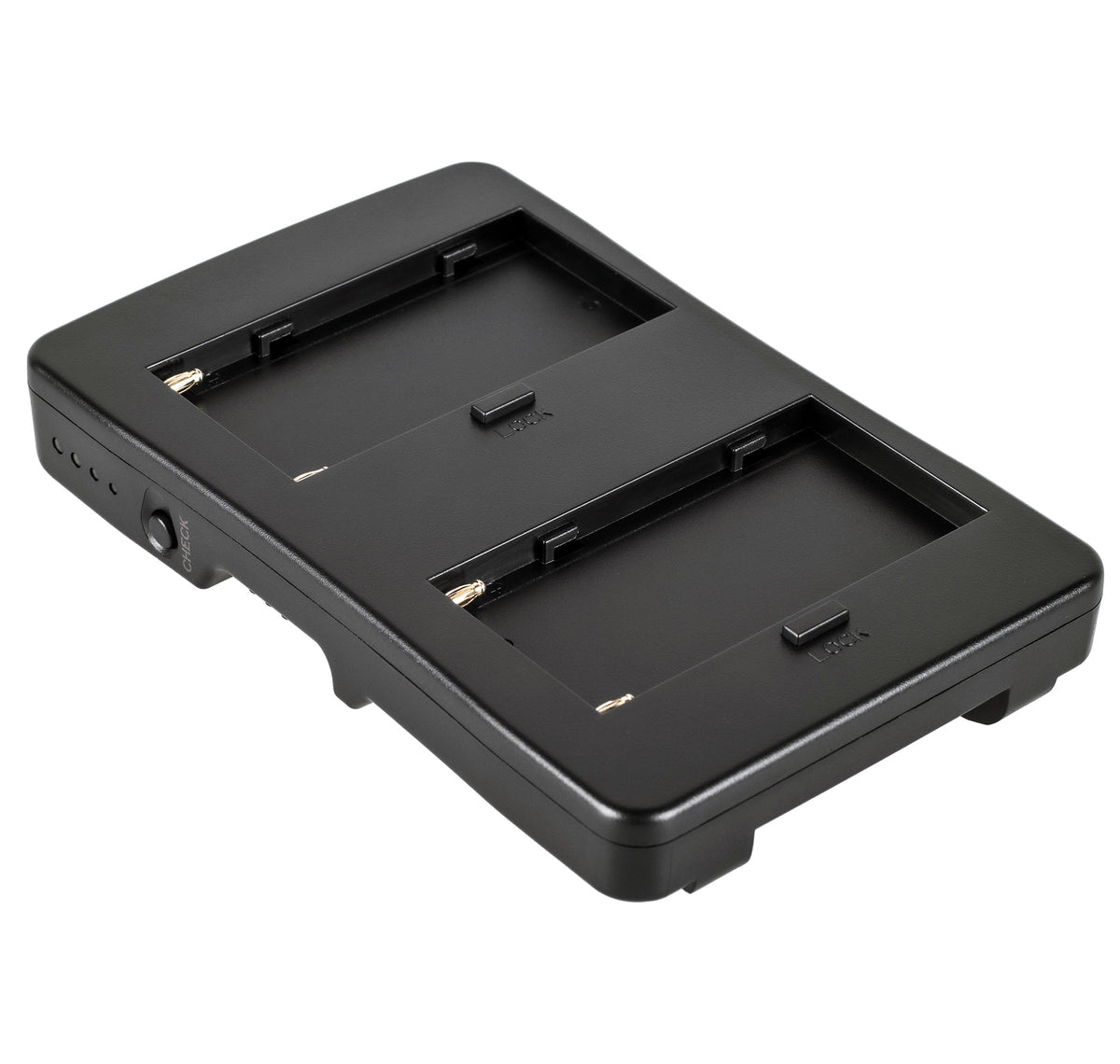 Adapter Platte für 2 Sony Akkus Typ NP-F970 F770 F570 Zeitgleich sicher & schnell Akkus wieder aufladen