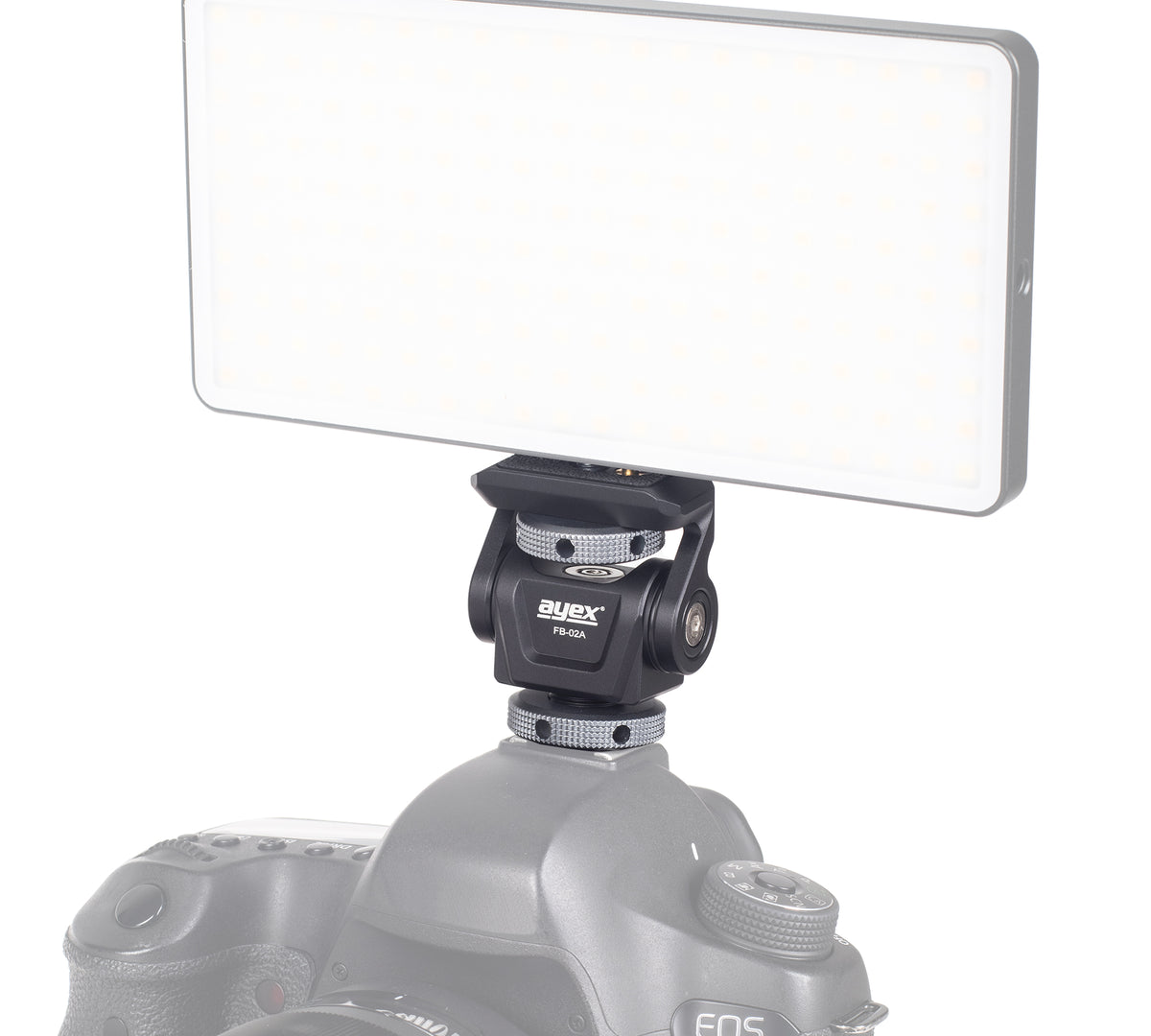 Neigbare Monitorhalterung mit Blitzschuhadapter Monitor Mount mit Cold Shoe Mount FB-02A