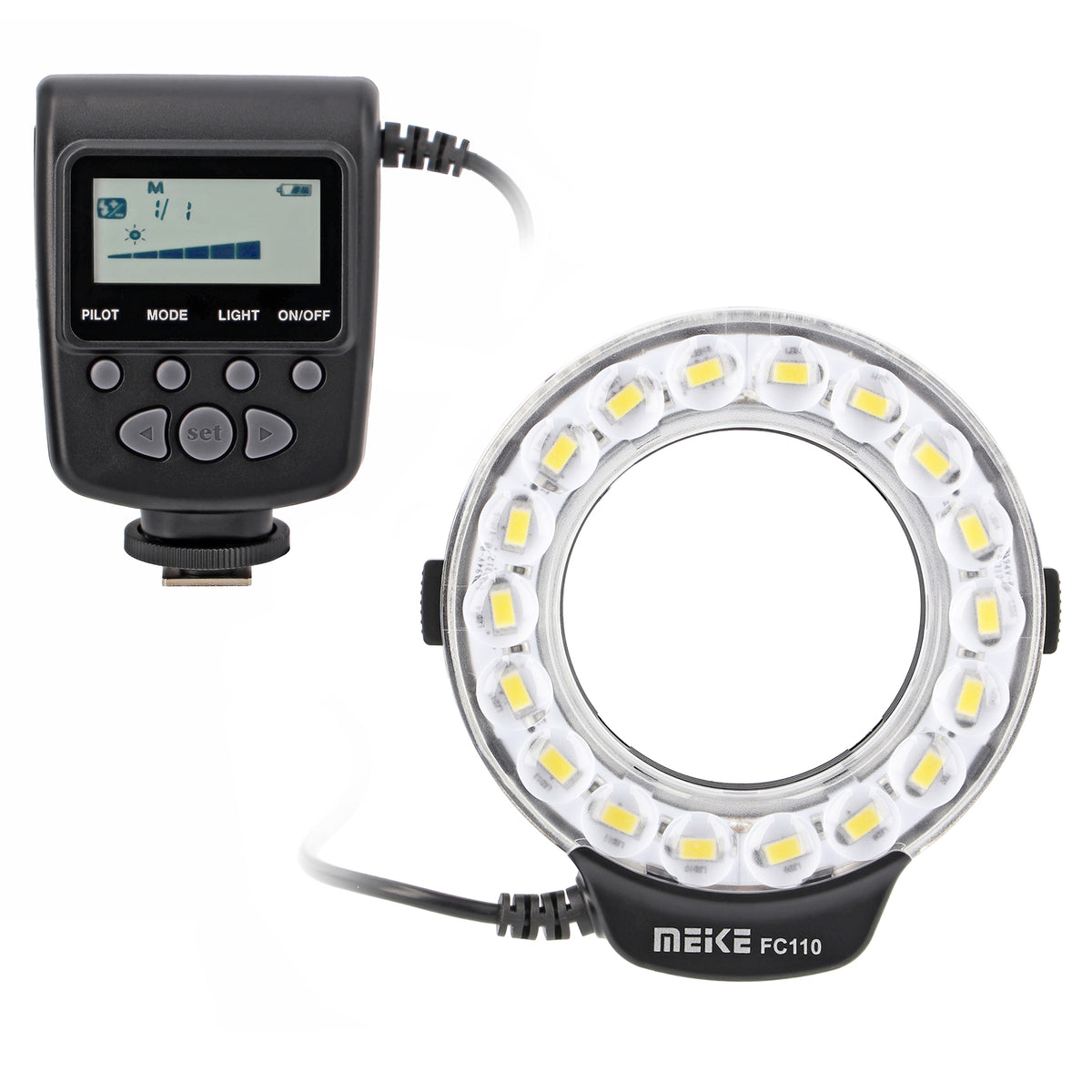 Makro Ringblitz Ringleuchte für Pentax SLR Kameras FC-110 Blitz & Dauerlicht auch für Videoaufnahmen