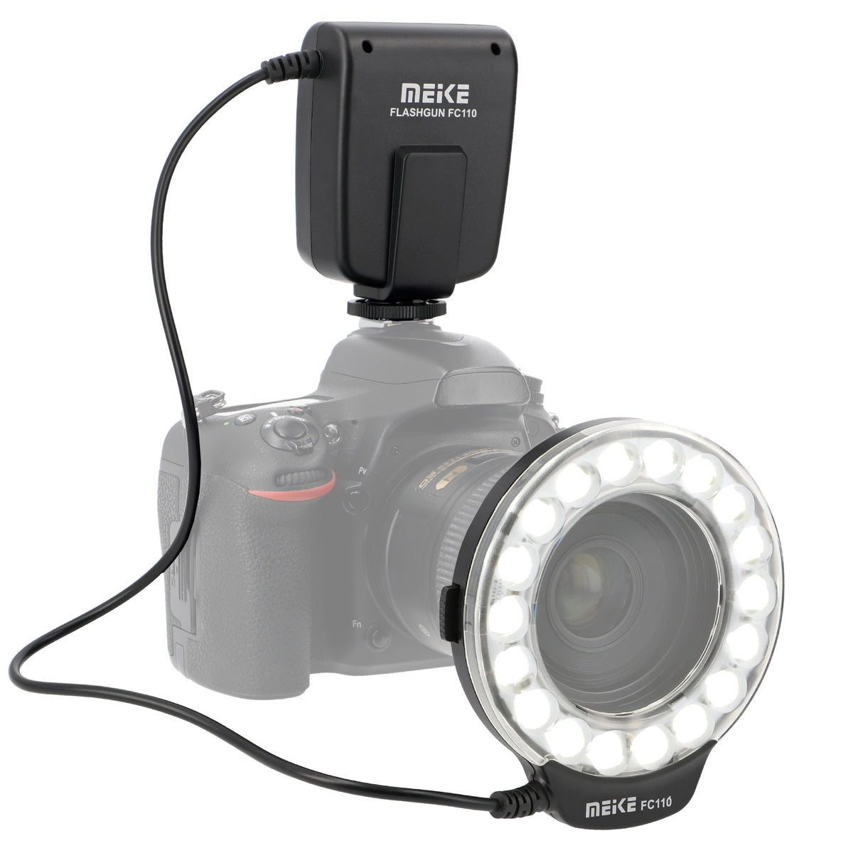 Makro Ringblitz Ringleuchte für Pentax SLR Kameras FC-110 Blitz & Dauerlicht auch für Videoaufnahmen