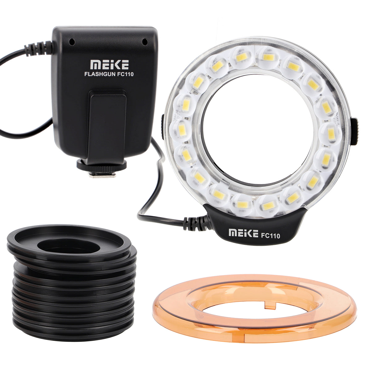Makro Ringblitz Ringleuchte für Pentax SLR Kameras FC-110 Blitz & Dauerlicht auch für Videoaufnahmen