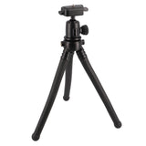 Flexibles 2-in-1 Tischstativ & Selfie-Pod mit Kugelkopf - Biegsame Beine & 1/4"-Anschlüsse
