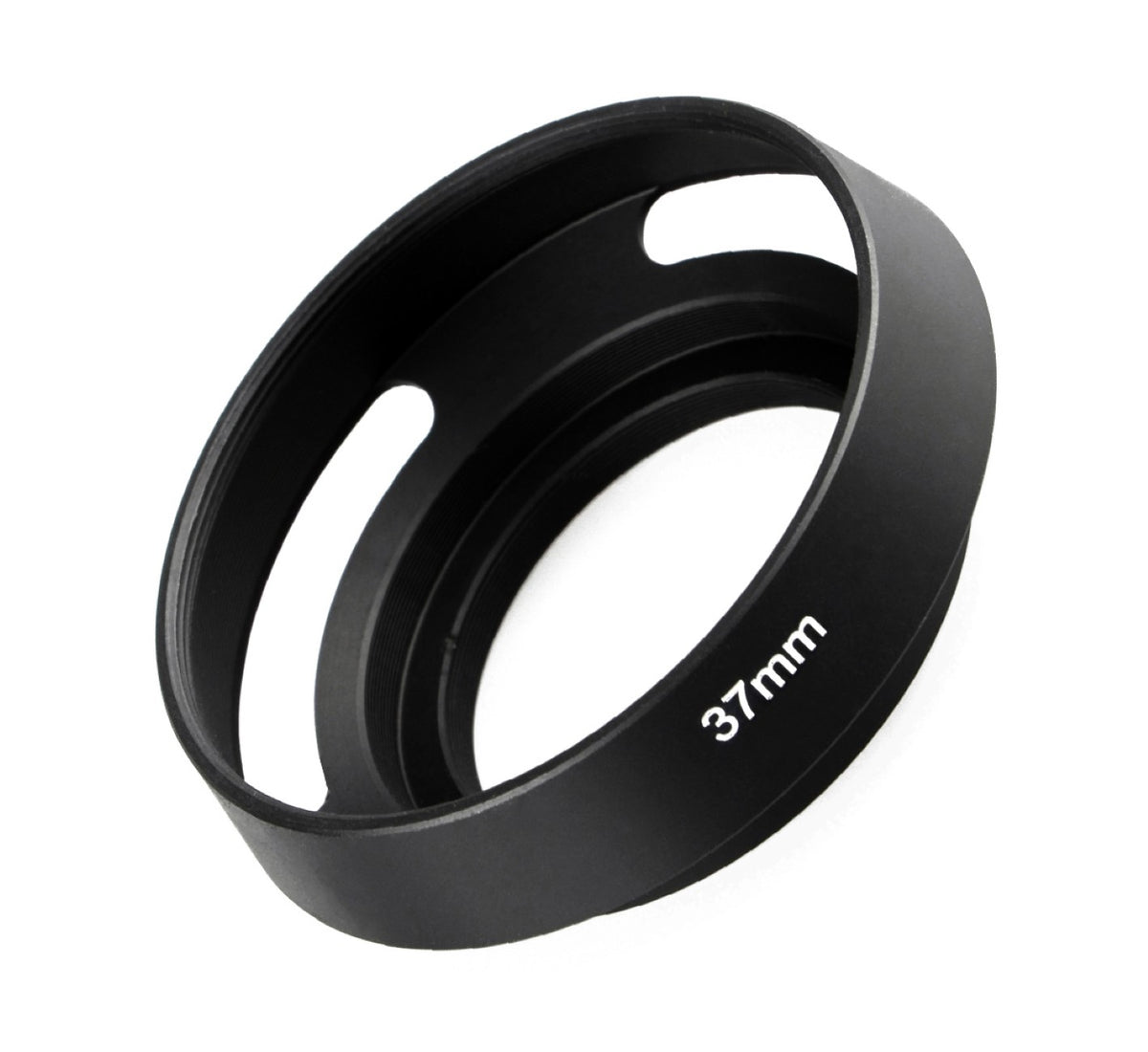 Metall Gegenlichtblende Schwarz – Hohlprofil Design – Schraubmontage