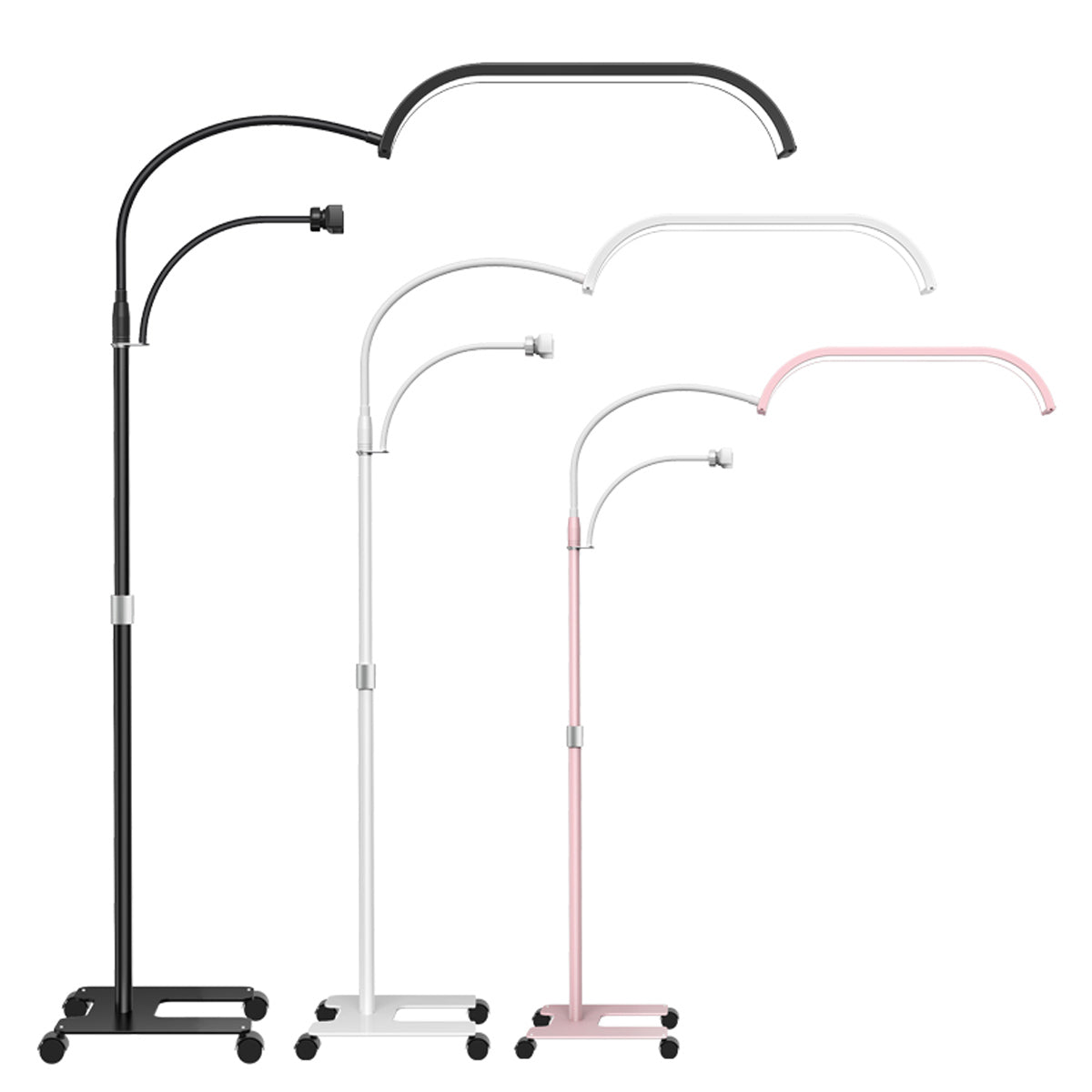 Dimmbare Halbmond Lampe Beauty Light einstellbare Farbtemperatur Telefonhalter Fernbedienung