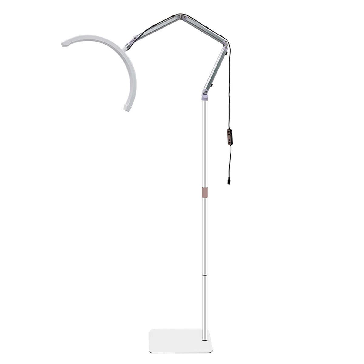 LED Halbmond Beauty Light Farbtemperatur 3000K-6000K Schwenkbar stabile Stand & Telefonhalterung