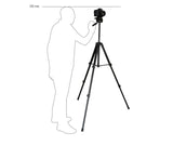 ayex LT-331 Einsteiger Video/Fotostativ mit 3-Wege-Panoramakopf (Größe M)